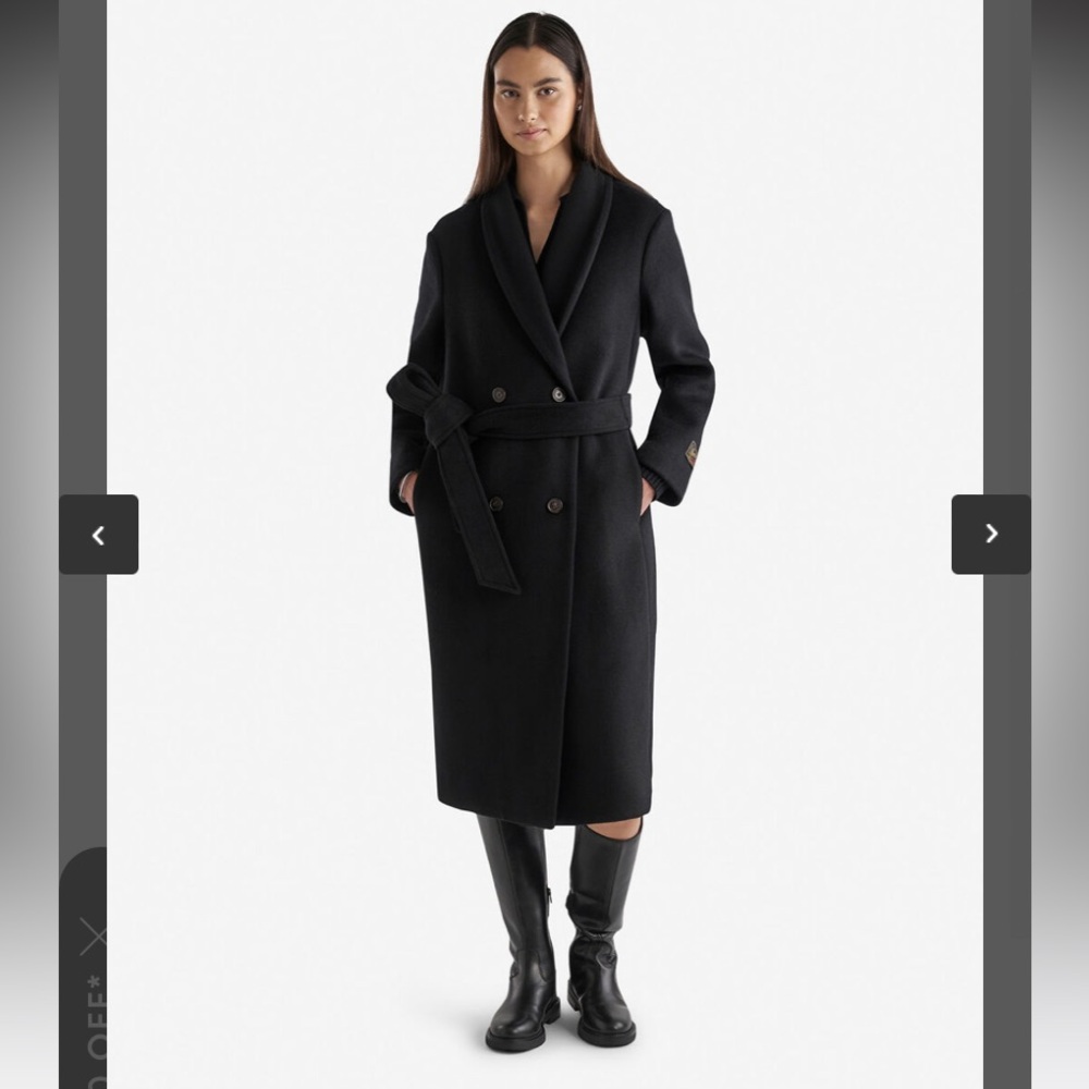 Roots Black Trench Coat
